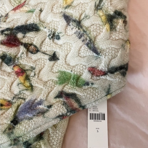 Anthropologie Watercolor V-Neck Sweater - Picture 5 of 6